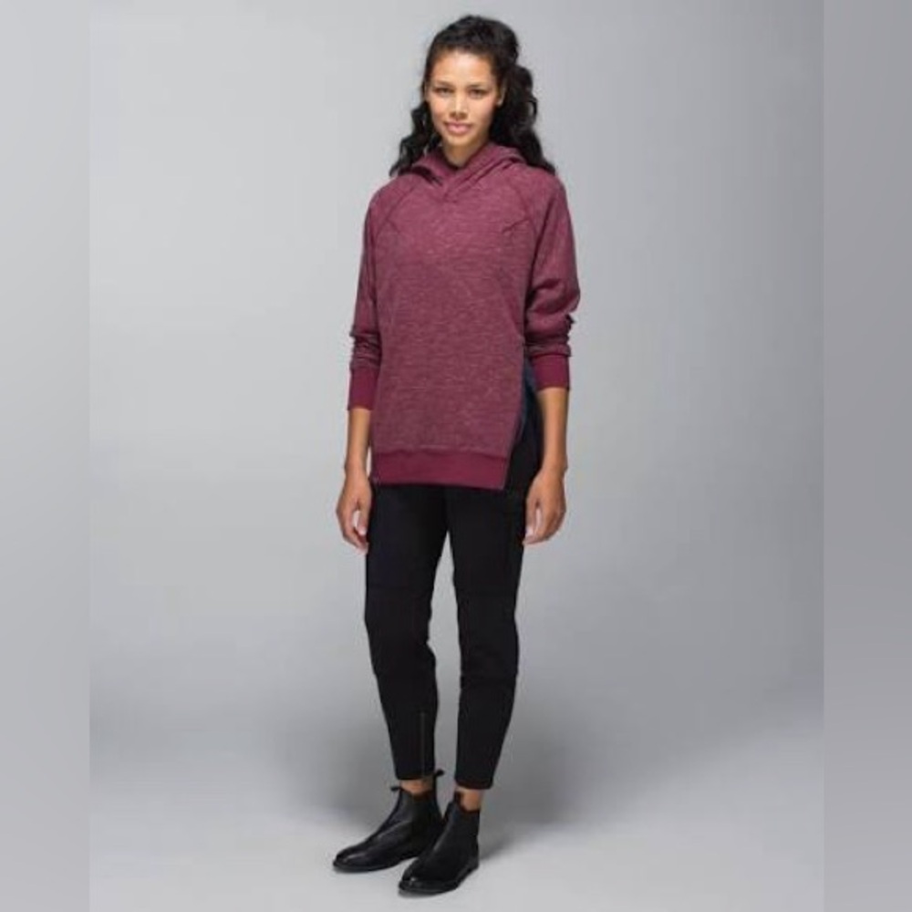 Lululemon Om & Roam Marled Berry Pullover Hoodie | Women’s Size 4 | Fits Loose
